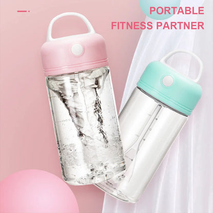 IPX5 Waterproof Electric Protein Shake Bottle - 380ML Automatic Blending Mixer for Coffee and Drinks