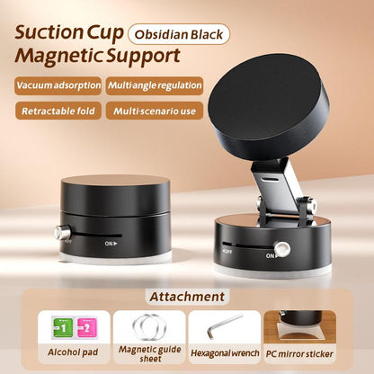 Transform Your Kitchen Experience with the Joytutus Multifunctional Vacuum Suction Phone Holder - A Versatile, Folding, and Extendable Double-Sided Magnetic Stand for Your Smartphone